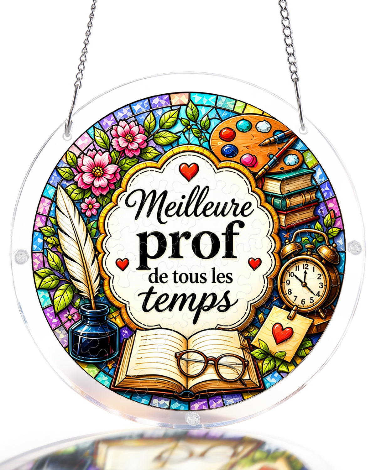 FR Female Teacher - Acrylic Window Suncatcher