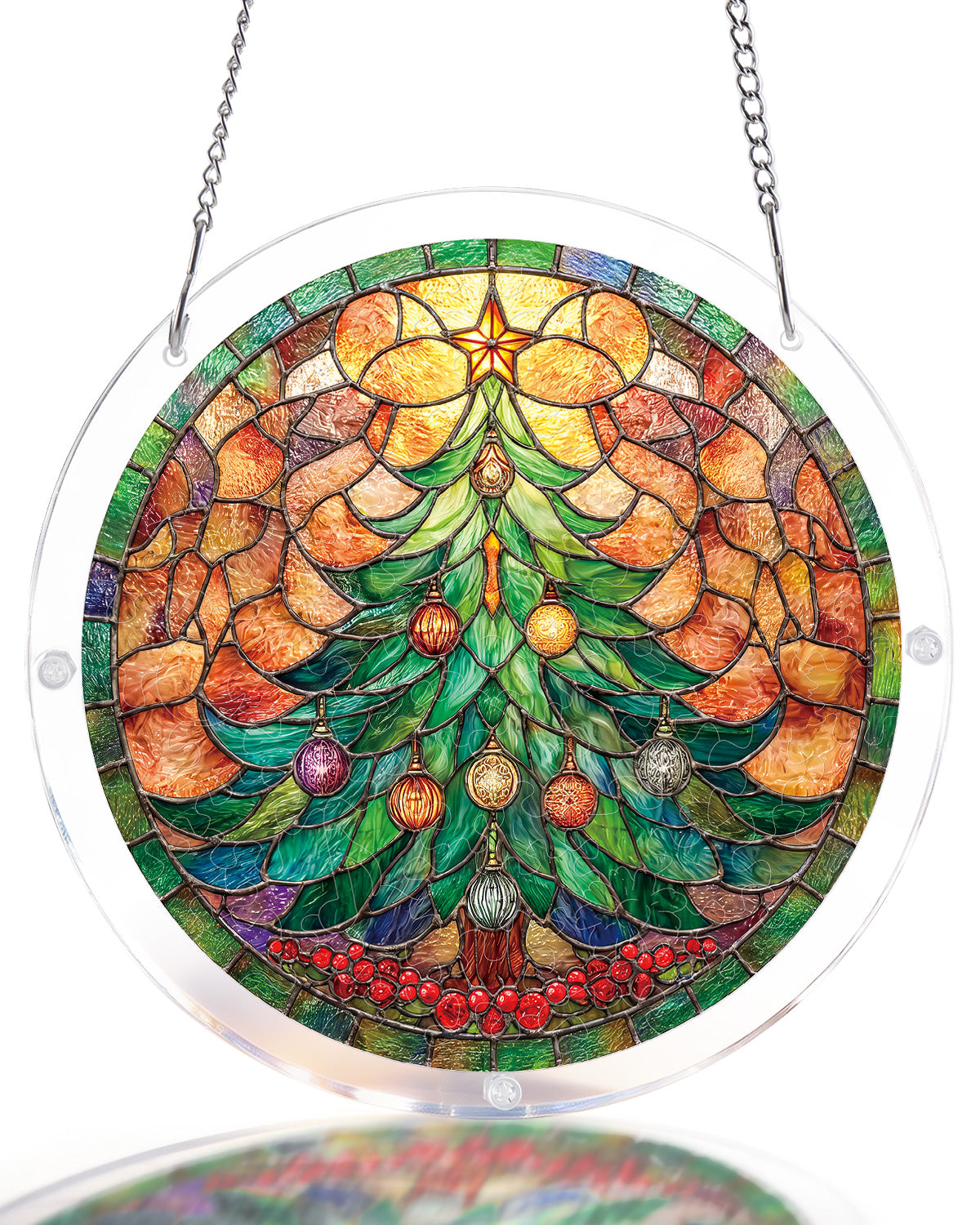 Christmas Glow Tree - Acrylic Window Suncatcher