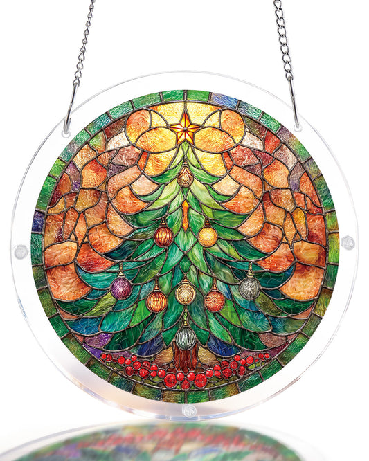 Christmas Glow Tree - Acrylic Window Suncatcher