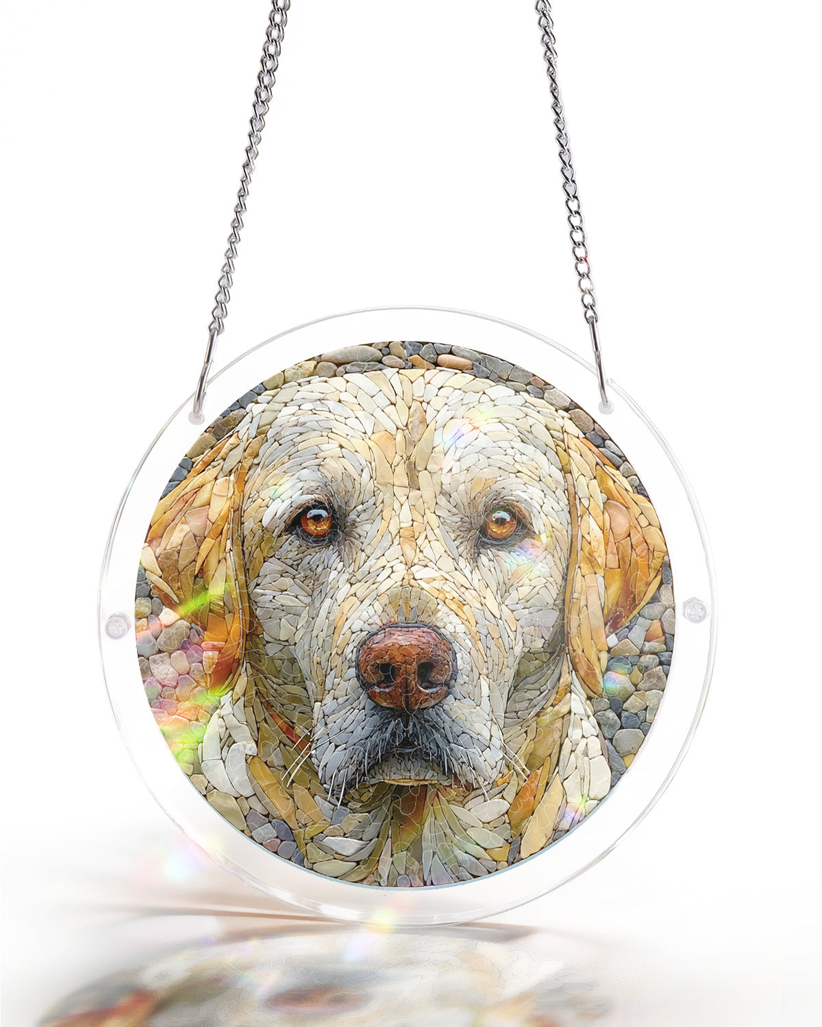 Stone Dog - Acrylic Window Suncatcher