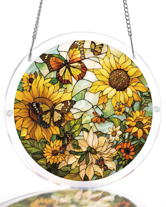 Sunflower Whispers - Acrylic Window Suncatcher