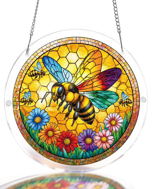 Sunshine Bee - Acrylic Window Suncatcher