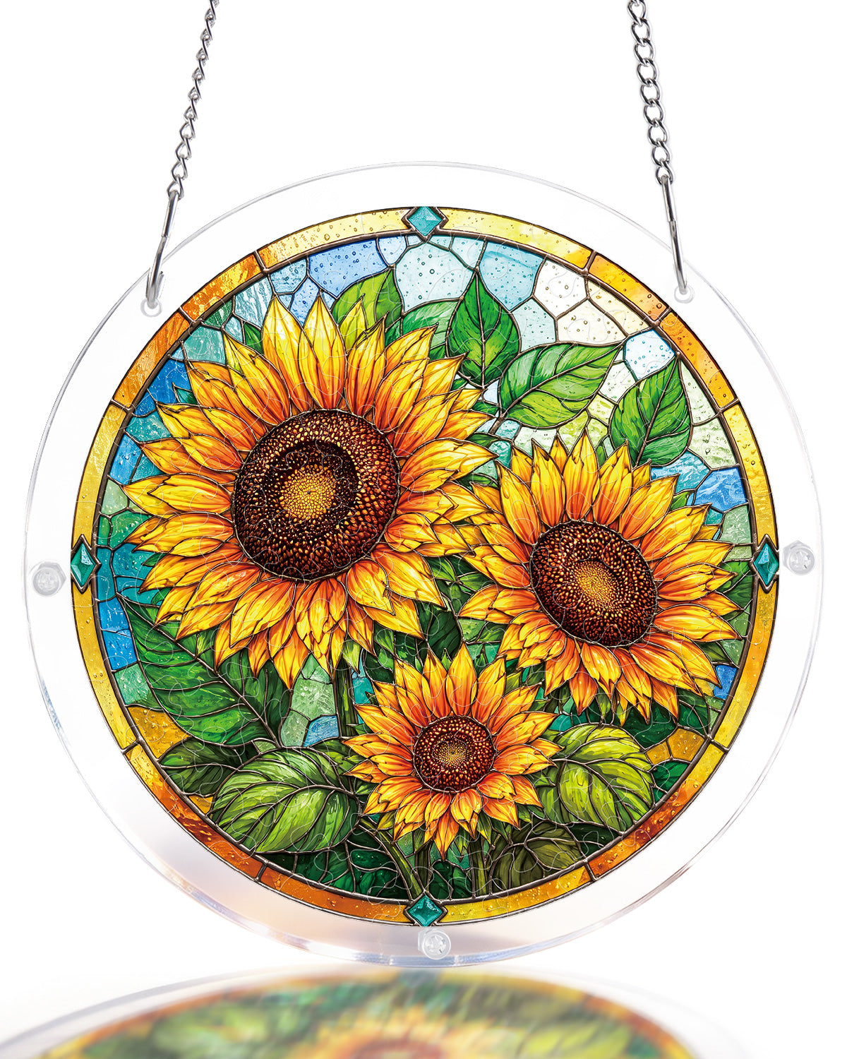 Sunflower Radiance - Acrylic Window Suncatcher