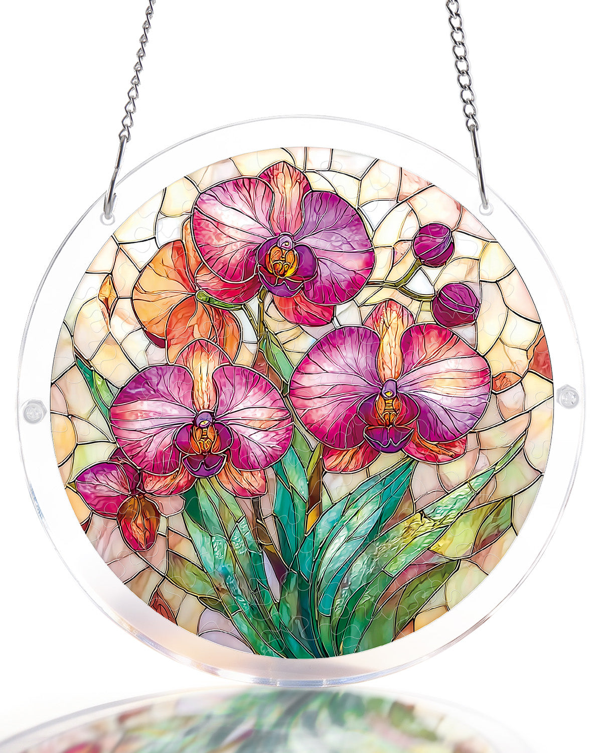 Dreamy Orchids - Acrylic Window Suncatcher