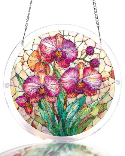 Dreamy Orchids - Acrylic Window Suncatcher