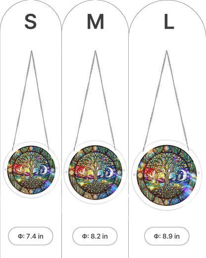 Tree of Day and Night - Acrylic Window Suncatcher