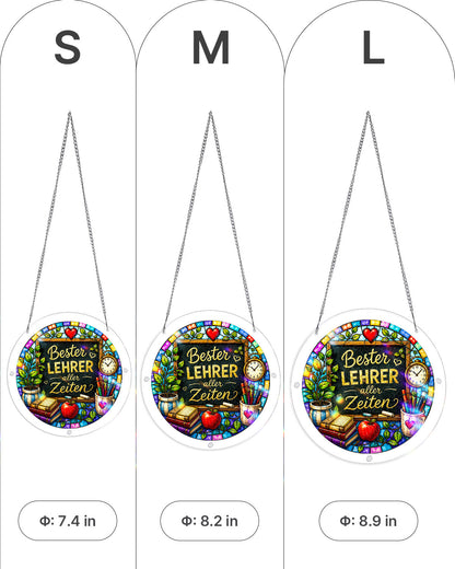 DE Male Teacher - Acrylic Window Suncatcher