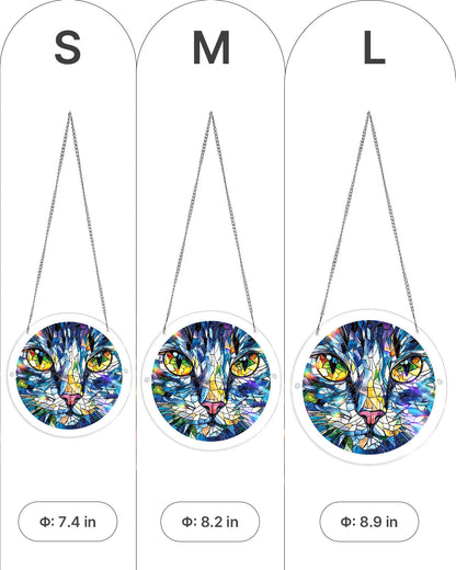 Mosaic Cat - Acrylic Window Suncatcher