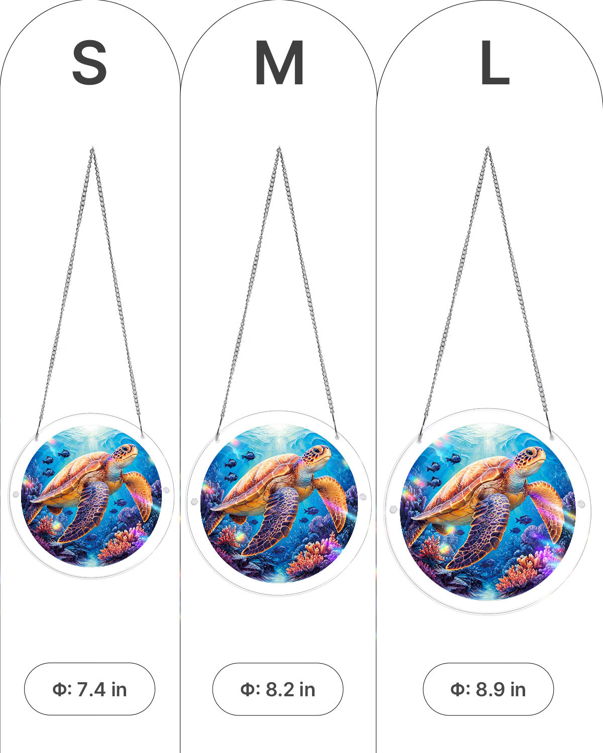 Starsea Turtle - Acrylic Window Suncatcher