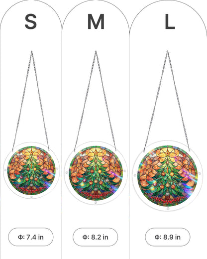 Christmas Glow Tree - Acrylic Window Suncatcher