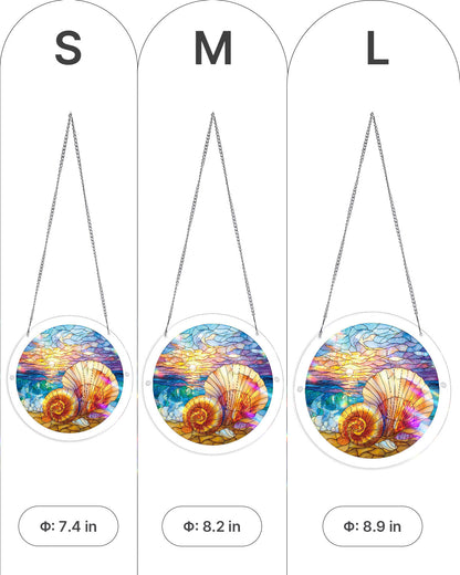 Ocean Echo Shell - Acrylic Window Suncatcher