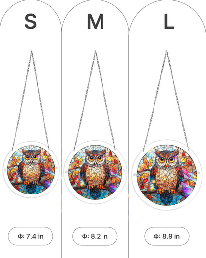 Autumn Owl - Acrylic Window Suncatcher