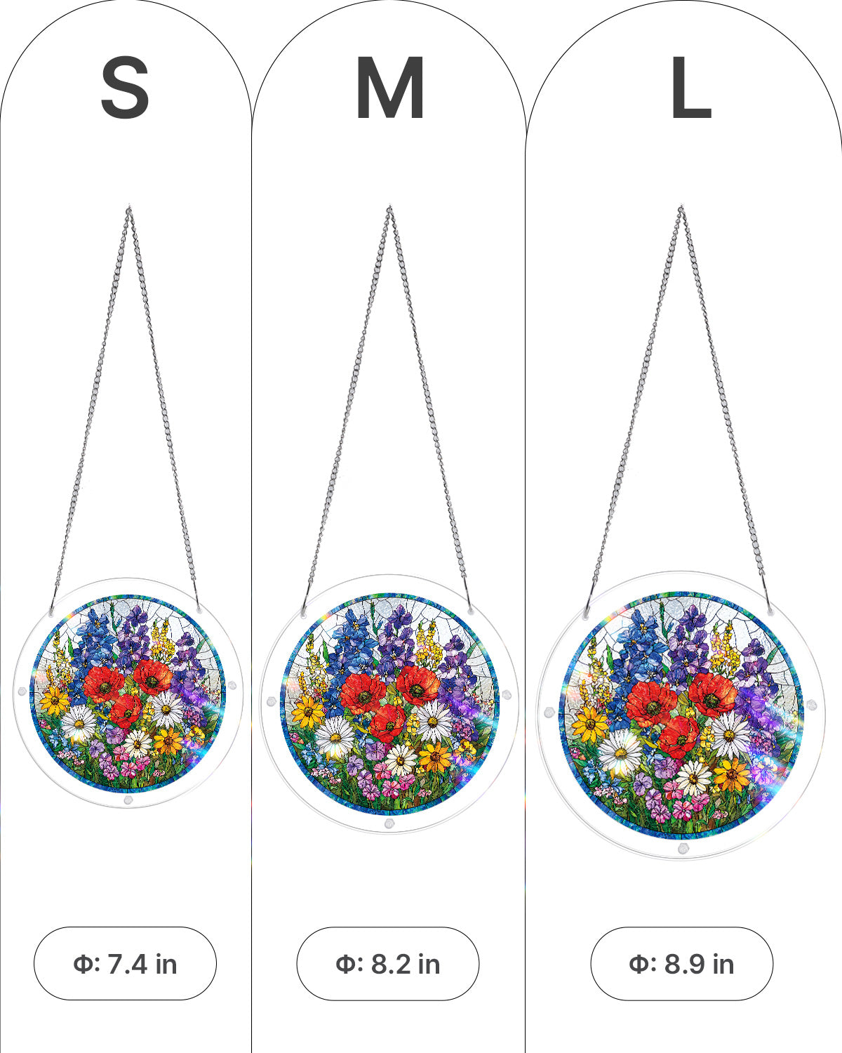 Wildflower Meadow - Acrylic Window Suncatcher