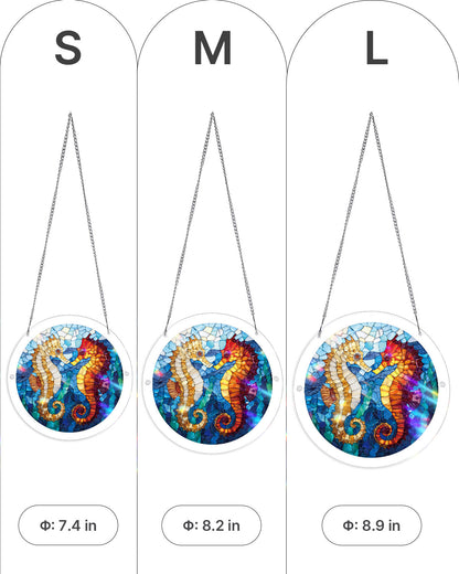 Dreamy Seahorses - Acrylic Window Suncatcher