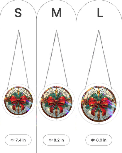 Christmas Bow - Acrylic Window Suncatcher