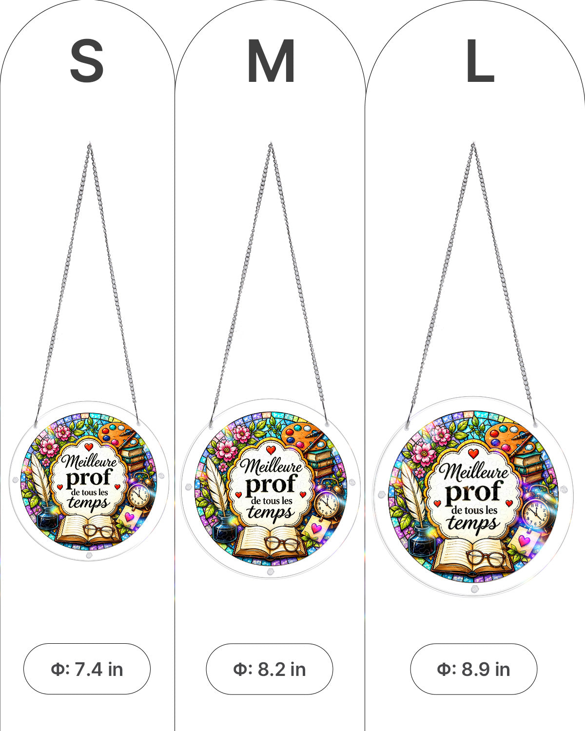 FR Female Teacher - Acrylic Window Suncatcher