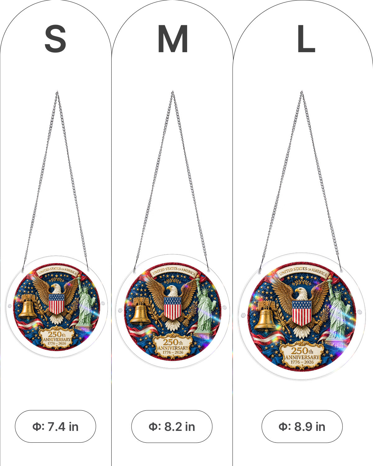Glory of America - Acrylic Window Suncatcher