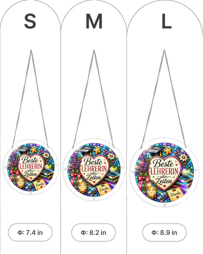 DE Female Teacher - Acrylic Window Suncatcher