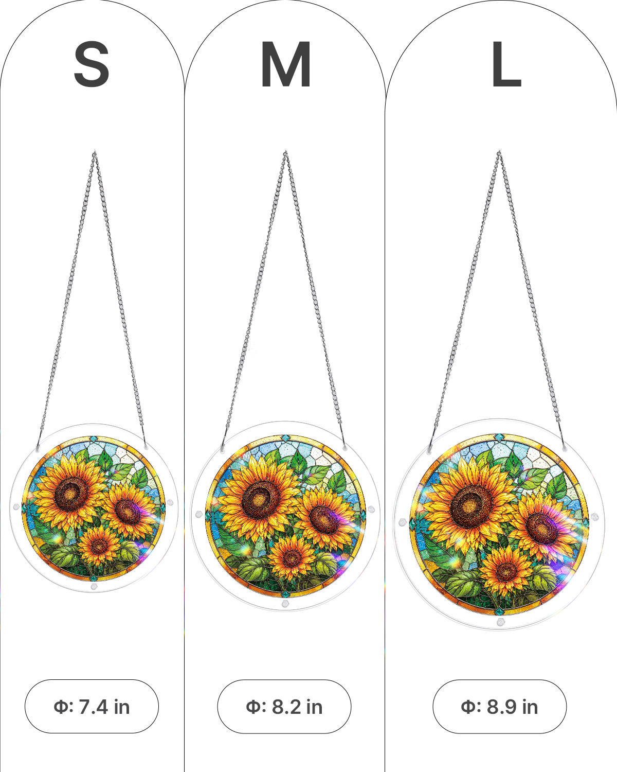 Sunflower Radiance - Acrylic Window Suncatcher