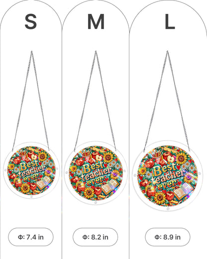 Best Teacher Ever - Acrylic Window Suncatcher