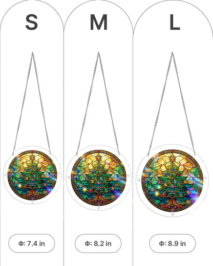 Jeweled Christmas Tree - Acrylic Window Suncatcher
