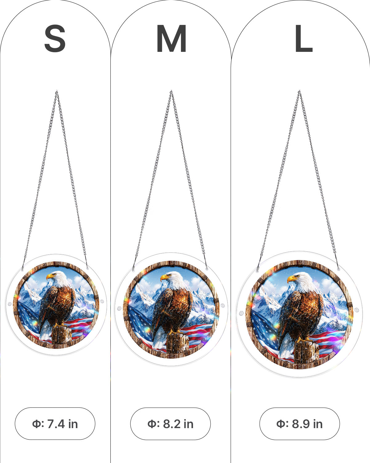 Wings of Freedom - Acrylic Window Suncatcher