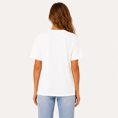 Vintage Floral Sewing Nook Print Crew Neck Cotton Tee