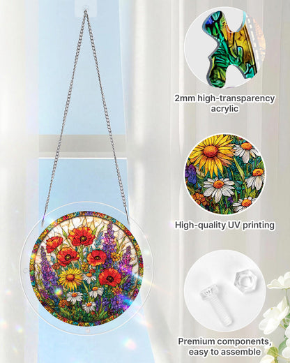 Wildflower Garden - Acrylic Window Suncatcher