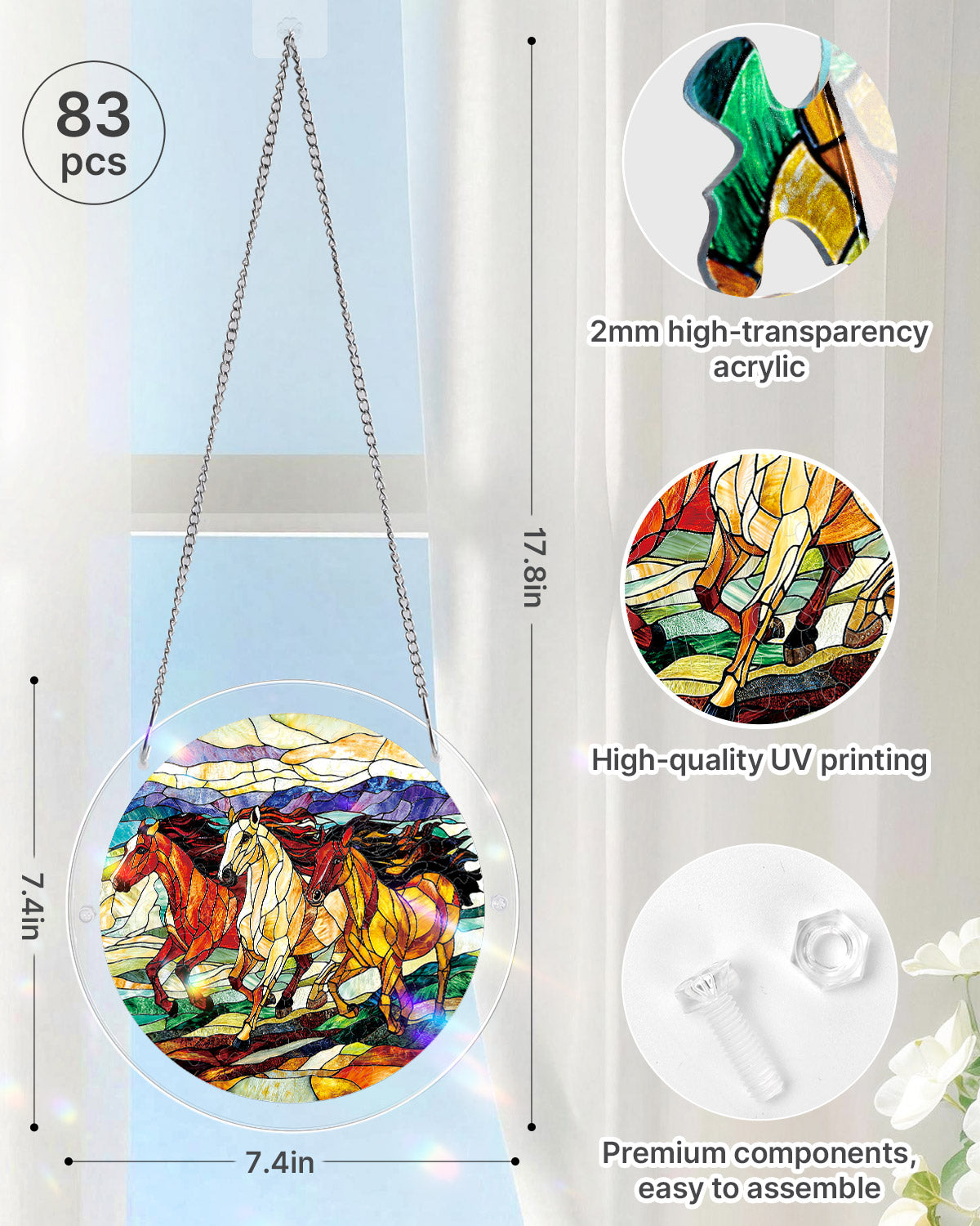 Wild Gallop - Acrylic Window Suncatcher