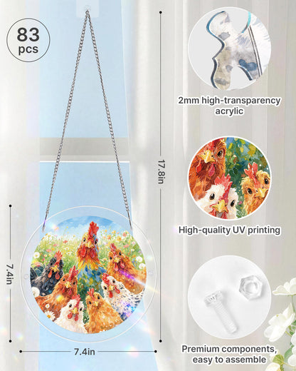 Morning in Bloom - Acrylic Window Suncatcher
