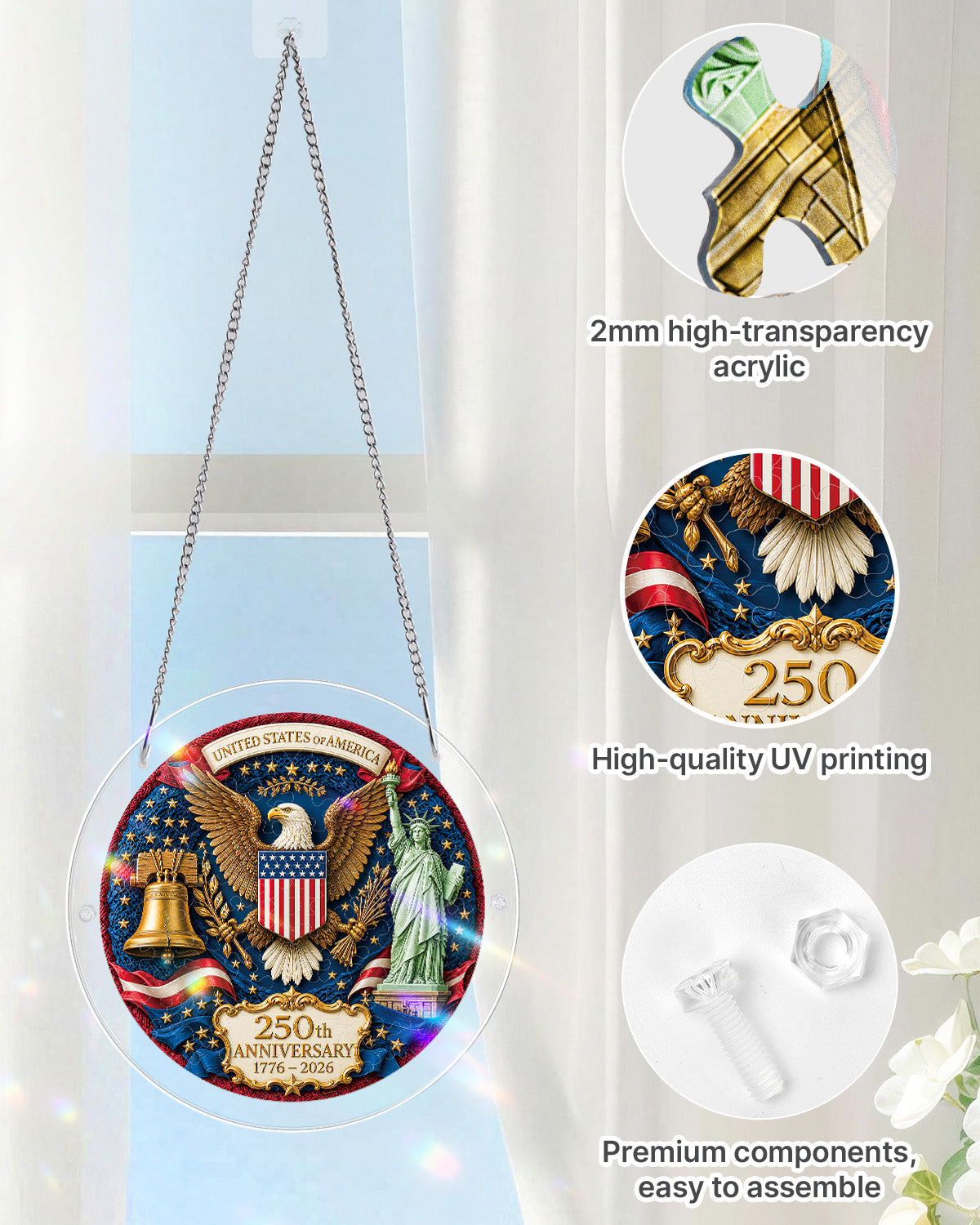 Glory of America - Acrylic Window Suncatcher
