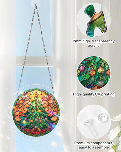Christmas Glow Tree - Acrylic Window Suncatcher