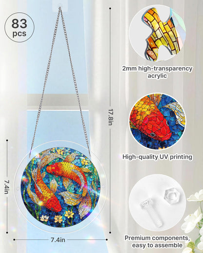 Koi Dream Pond - Acrylic Window Suncatcher