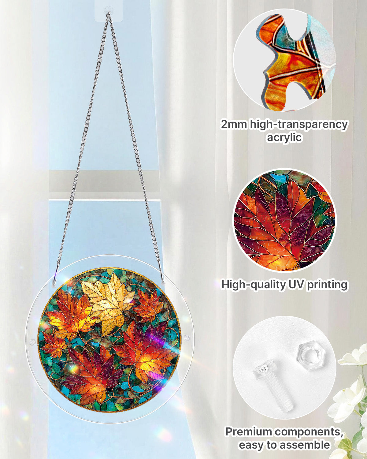 Golden Maple - Acrylic Window Suncatcher