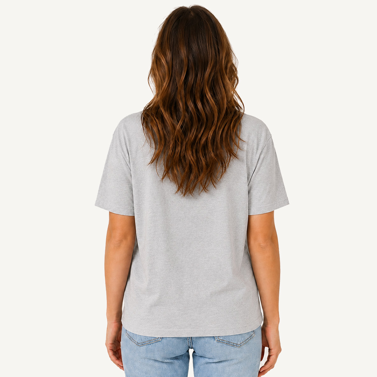 Watercolor Meadow Kittens Guide Print Crew Neck Cotton Tee