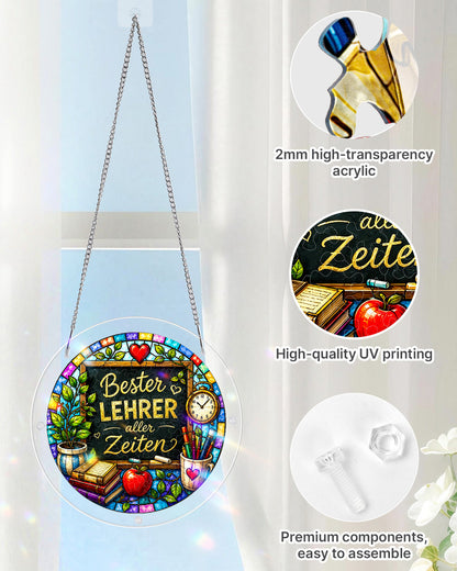 DE Male Teacher - Acrylic Window Suncatcher