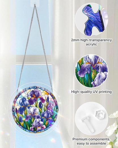 Iris Morning Light - Acrylic Window Suncatcher