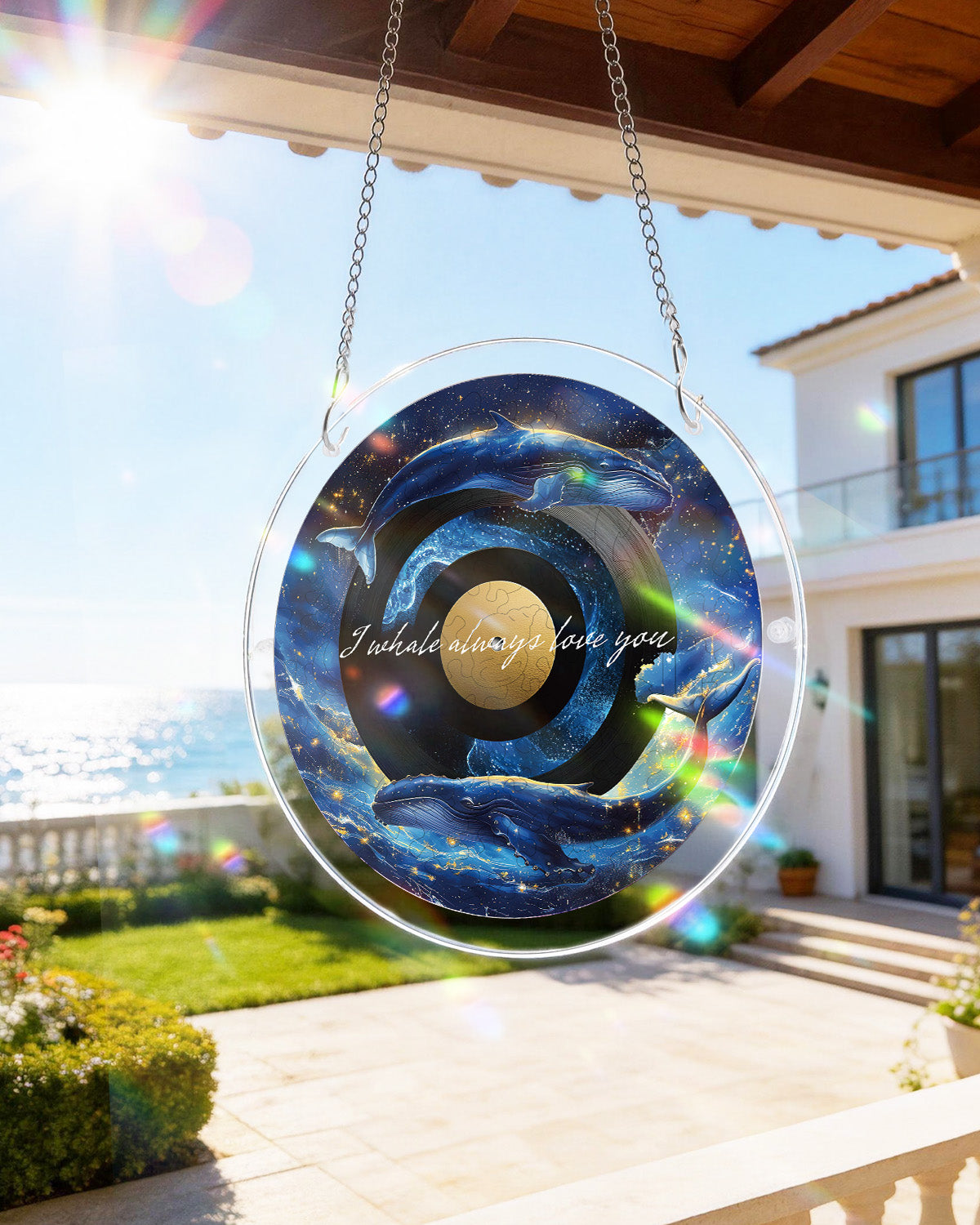 Galactic Whale Dream - Acrylic Window Suncatcher