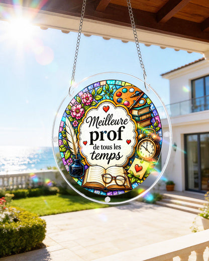 FR Female Teacher - Acrylic Window Suncatcher