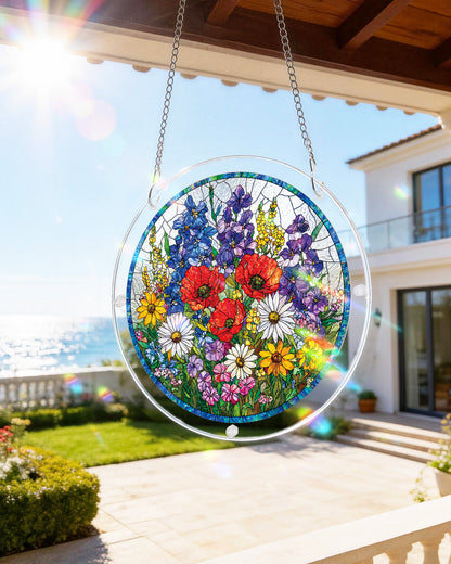 Wildflower Meadow - Acrylic Window Suncatcher
