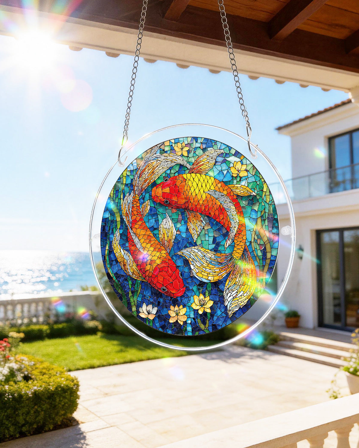 Koi Dream Pond - Acrylic Window Suncatcher