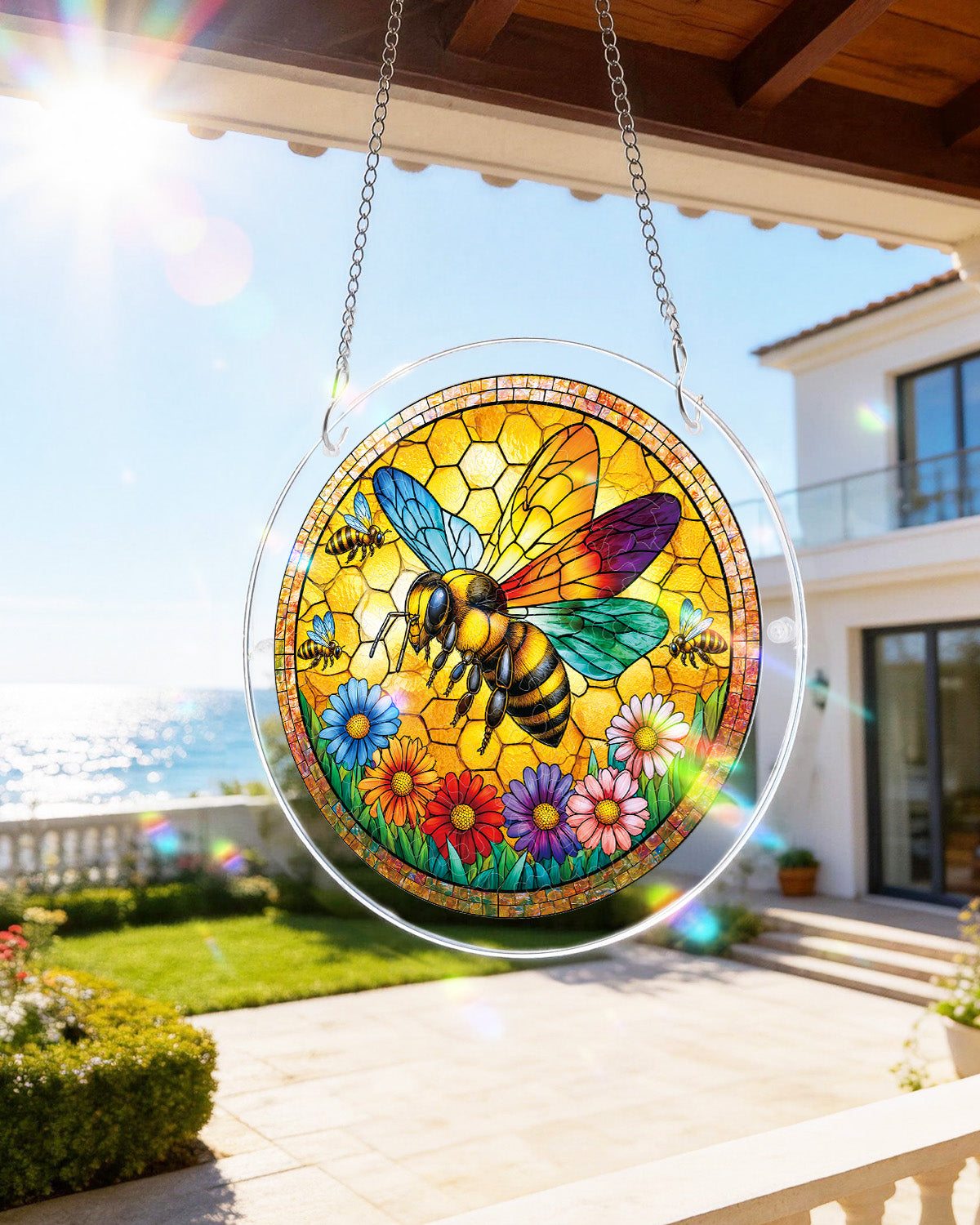 Sunshine Bee - Acrylic Window Suncatcher