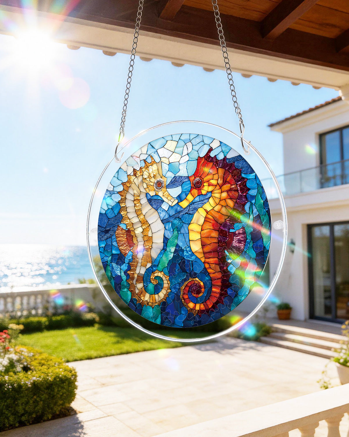 Dreamy Seahorses - Acrylic Window Suncatcher