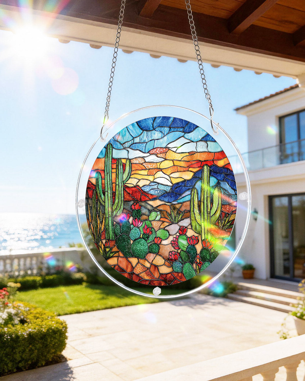 Desert Cactus - Acrylic Window Suncatcher