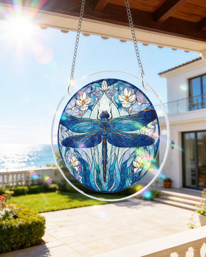 Moonlit Dragonfly - Acrylic Window Suncatcher