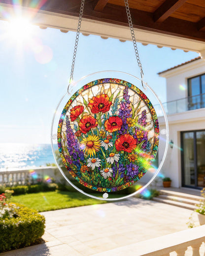 Wildflower Garden - Acrylic Window Suncatcher