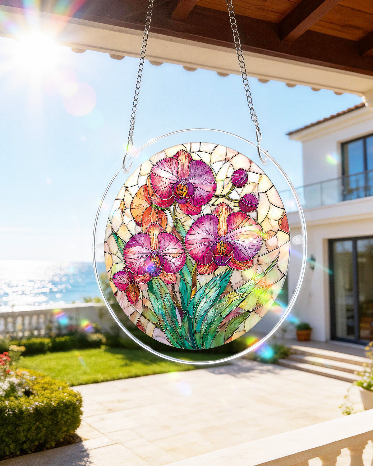 Dreamy Orchids - Acrylic Window Suncatcher