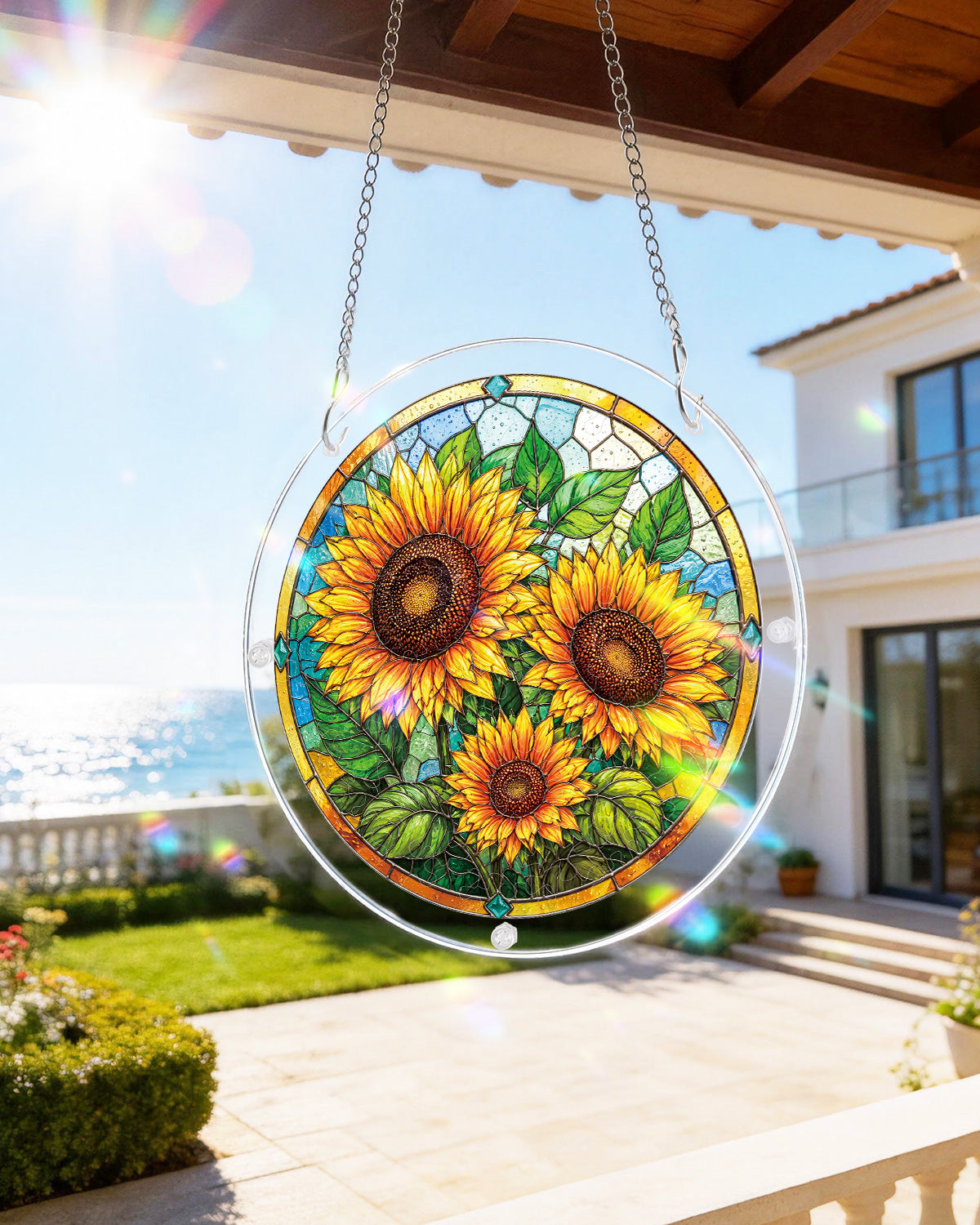 Sunflower Radiance - Acrylic Window Suncatcher