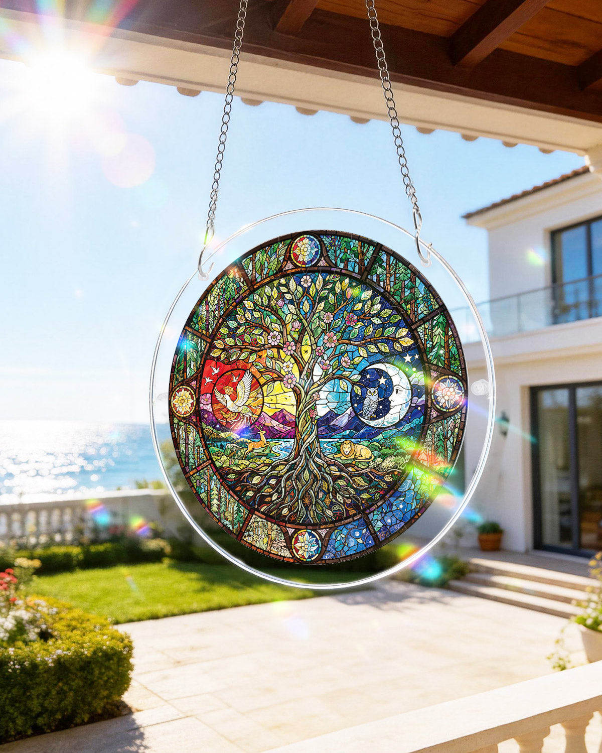 Tree of Day and Night - Acrylic Window Suncatcher