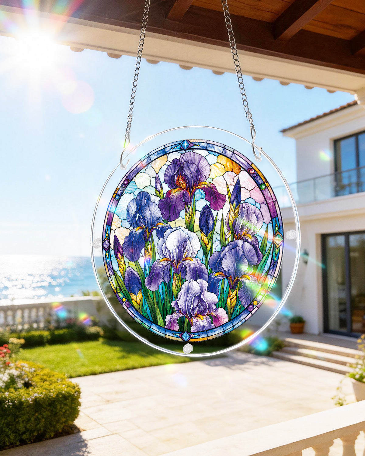 Iris Morning Light - Acrylic Window Suncatcher